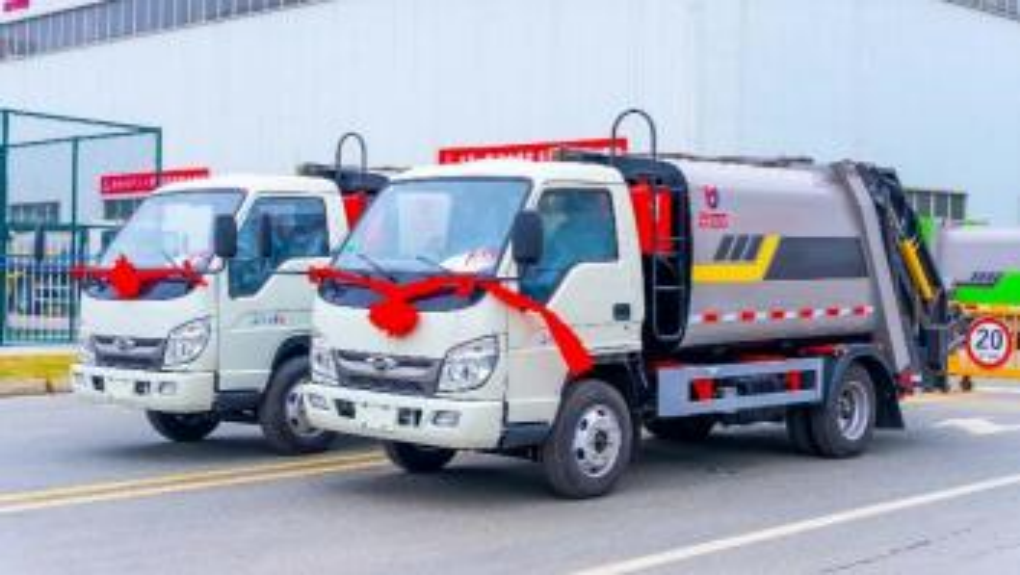 福田6方蓝牌压缩垃圾车